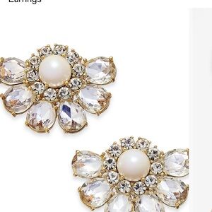 Kate Spade Crystal & Pearl Cluster Stud